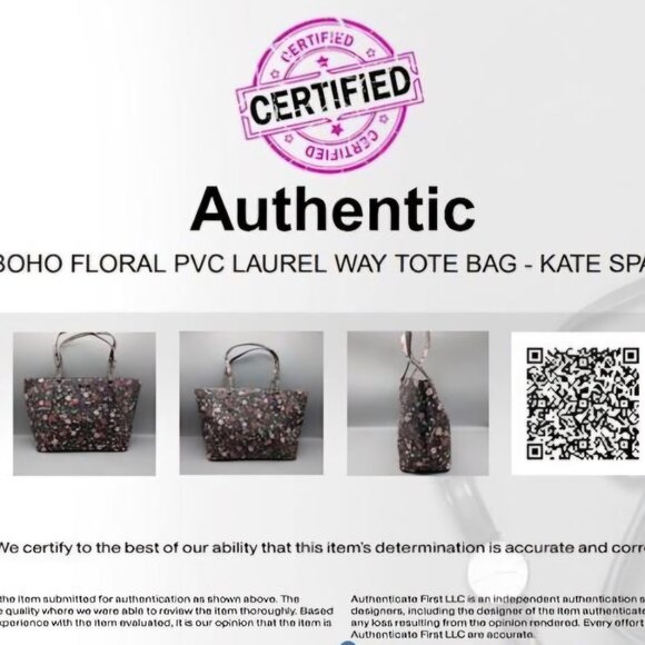 Authentic – Kate Spade Laurel Way Boho Floral Tote with COA - PRICE IS FIRM - Picture 13 of 13